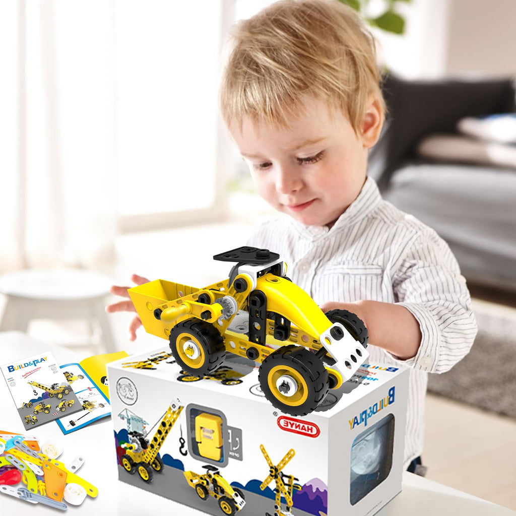 choopheme Stem Toys for 5 6 7 8 9+ Year Old Building Block Kit Stem Activities Projects Boy Toys Age 4-8 5-7 6-8 8-10 Creative Set Educational Engineering Excavator Construction Fun Birthday